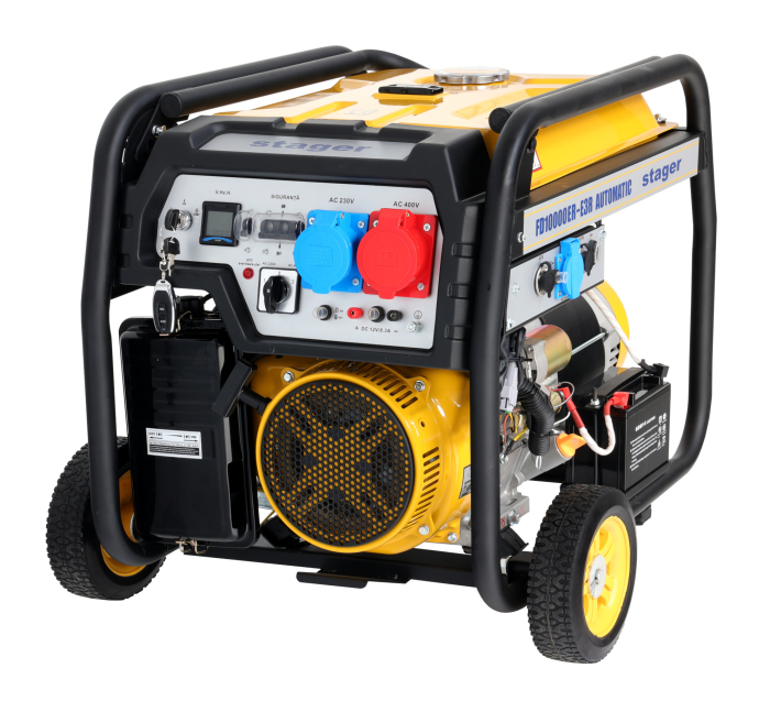 Stager FD 10000ER-E3R Automatic Generator curent dual 230V/400V, 8.5kW, benzina, conector ATS, multistart, autonomie pana la 20h [3]