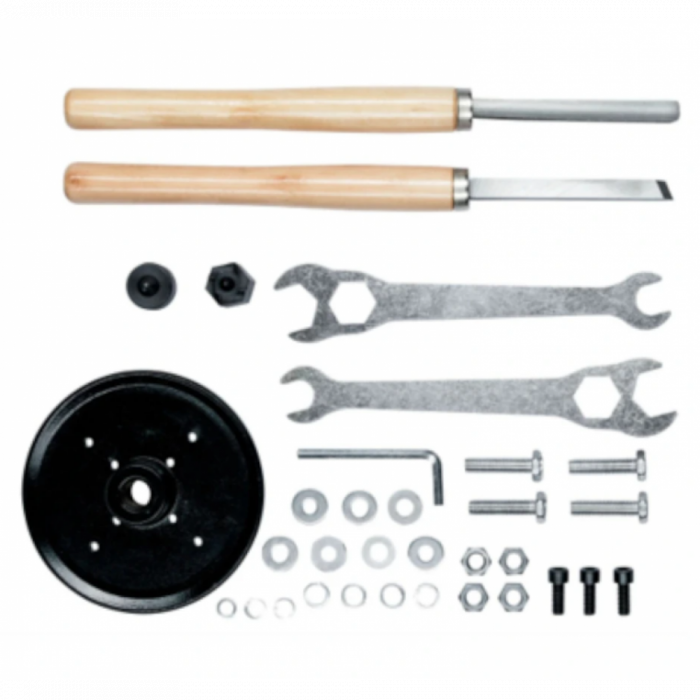 Strung electric pentru lemn HECHT 8400, diametru maxim 350 mm, lungime maxima 1000 mm, viteze 890, 1260, 1760, 2600 rpm [2]