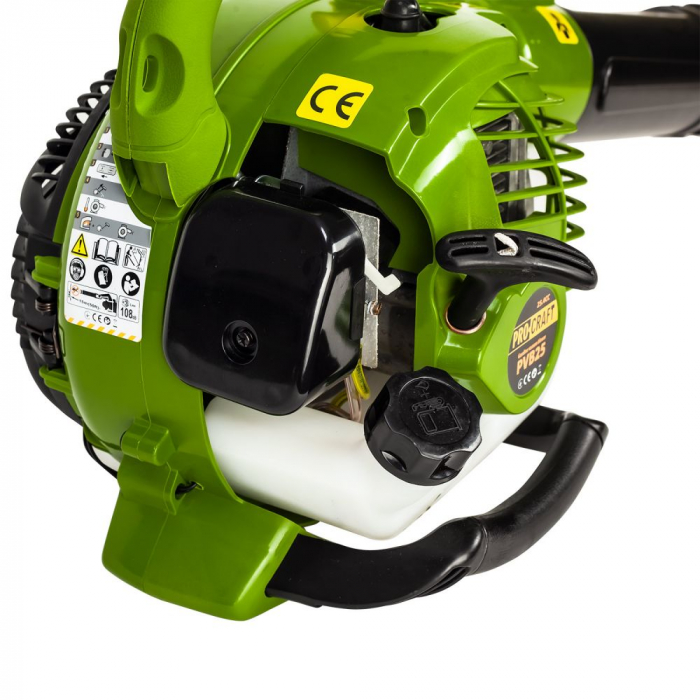 Suflanta pentru frunze cu tocator PROCRAFT PVB25, 1.5 CP, 24.5 CC, 2 timpi, 720 mc/h debit aer, 45 m/s viteza maxima aer [6]
