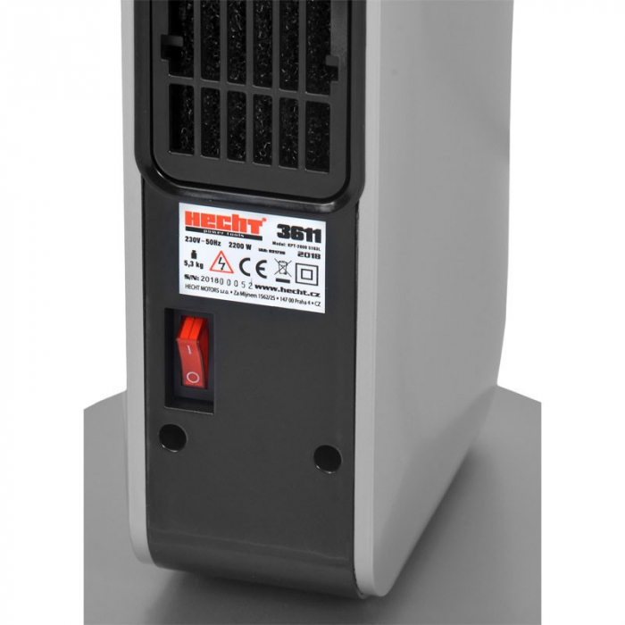 Termosuflanta electrica Hecht 3611 cu display led si telecomanda putere 2200 w [6]
