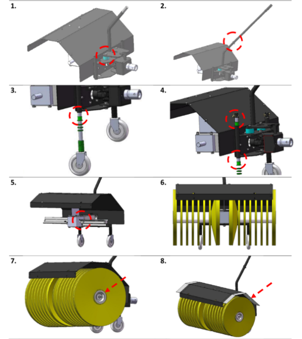Texas Perie rotativa 80 cm 450mm [3]