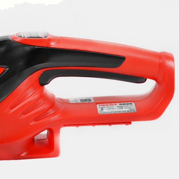 Trimmer pentru gard viu Hecht 6020, lungimea lamei 45 cm, lama finisata la laser, acumulatorii nu sunt inclusi [3]