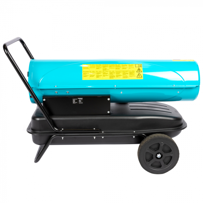 Tun de caldura pe motorina Detoolz, 30kW, 35L, cu roti de transport [2]