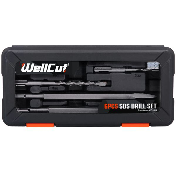 WC-SDS6 Wellcut HAMMER DRILL BIT SET 6 pcs [5]