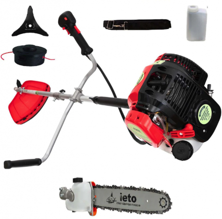 Motocoase - Set Motocoasa cu motor 4 timpi, Micul Fermier BC35T,1.1CP + Cap drujba (28)