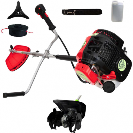 Motocoase - Set Motocoasa Micul Fermier BC35T cu motor 4 timpi 1.1CP + Cultivator