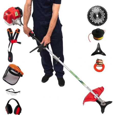 Set Motocoasa pliabila Micul Fermier CGS-430K (GF-1549) , 4.76CP + Prasitoare + Cultivator [1]