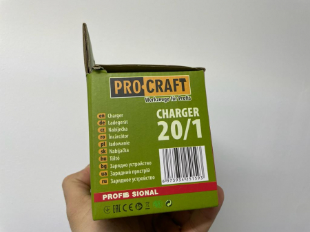 Încărcător ProCraft 20V pentru Acumulatori Li-Ion 4Ah, Protecție Completă și Încărcare Rapidă [4]