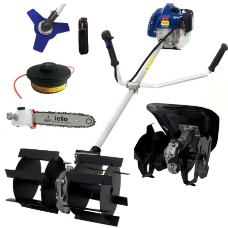 Set Motocoasa Micul Fermier G1310, 3.4CP + Cap Prasitoare + Cultivator + Cap Drujba [10]
