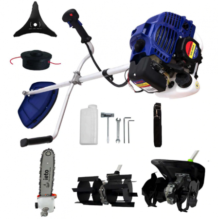 Motocoase - Set Motocoasa Micul Fermier G1310, 3.4CP + Cap Prasitoare + Cultivator + Cap Drujba