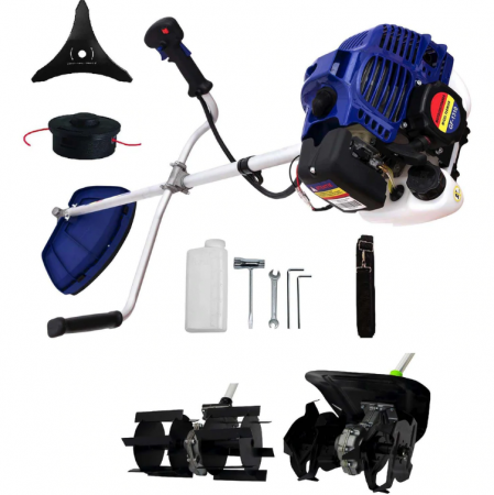 Motocoase - Set Motocoasa Micul Fermier GF-1310, 3.4CP + Prasitoare + Cultivator, model nou