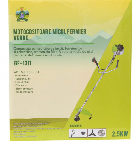 Motocoasa Micul Fermier GF-1311, 3.4CP, 3 Sisteme Taiere, model nou [5]