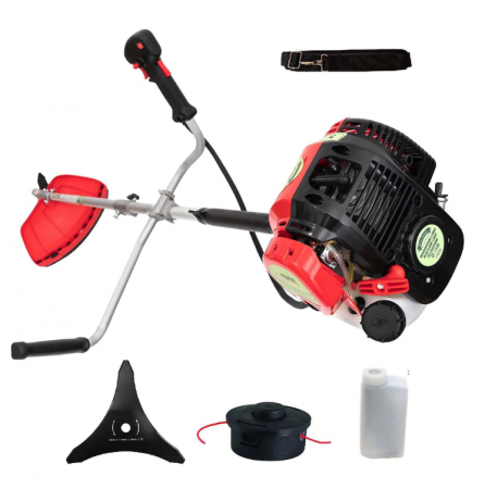 Set Motocoasa cu. motor 4 timpi Micul Fermier BC35T, 1.1Cp + Cultivator + Prasitoare + Cap drujba [1]
