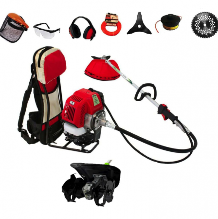 Motocoase - Set Motocoasa tip rucsac Micul Fermier BC430KF 4.76CP, + Cultivator