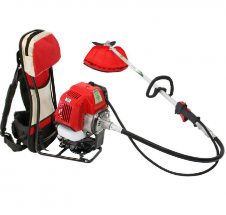 Set Motocoasa tip rucsac Micul Fermier BC430KF, 4.76CP, + Cultivator + Prasitoare + Cap drujba [9]