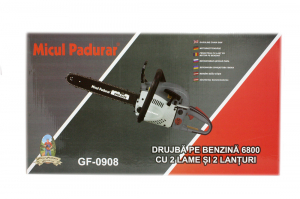 Drujba Micul Padurar 6800 GF-0908-S001-G01, 2 Lame, 2 Lanturi, 2KW, 52CC, 8500RPM [10]