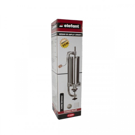 Aparat de facut Carnati Elefant KY-2005C, 2,5 kg, metal/inox, Vertical + 4 palnii, prindere de masa [2]