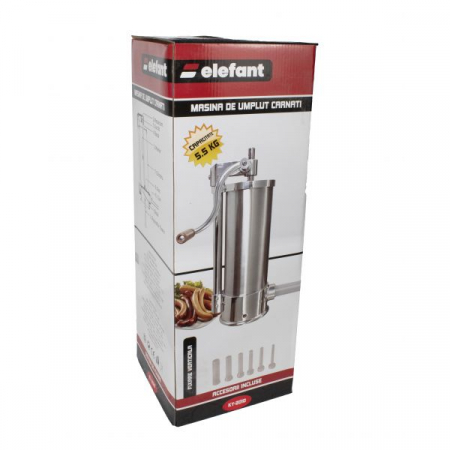 Aparat de Facut Carnati Elefant KY2010, 5.5 kg, metal/inox, Vertical + 6 palnii [1]