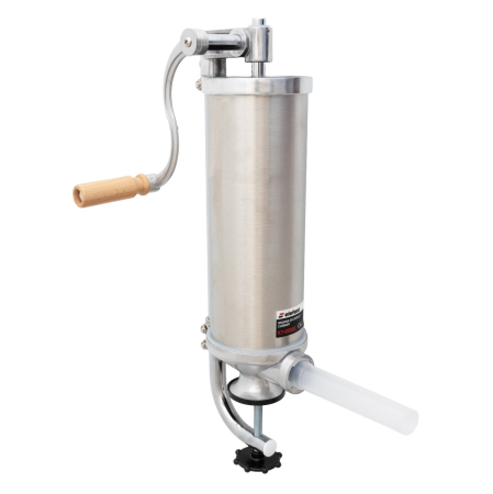 Aparate Uz Casnic - Aparat de făcut cârnați vertical Elefant KY-2005C – 3 kg, inox alimentar, prindere pe masă, 4 pâlnii incluse