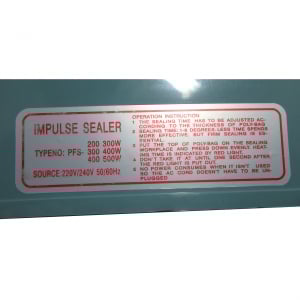 Aparat de lipit si sigilat pungi Impulse Sealer Pfs 400, albastru [8]
