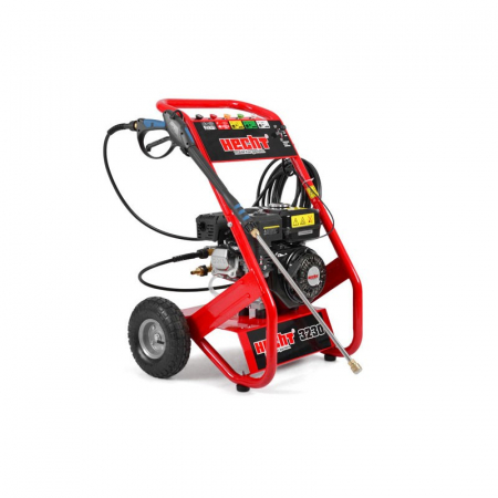 Aparat spalat cu presiune - Masina de spalat sub presiune HECHT 3230, motor pe benzina, capacitate cilindrica 196 cmc, putere 5.5 CP, presiune 207 Bar, debit apa 681 l/h