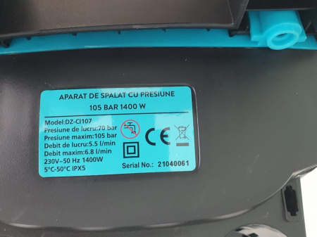 Aparat de spalat cu presiune DeToolz 105bar 1400W DZ-CI107 [1]