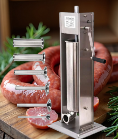 Masini de umplut carnati - Aparat Umplut Carnati Profesional, 7KG, INOX, Elefant ML-S7, Vertical