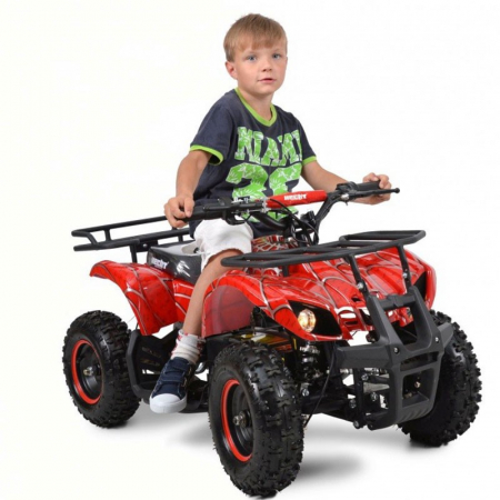 ATV electric pentru copii Hecht 56800 800 w 20 km h capacitate 60 kg display digital rosu [2]