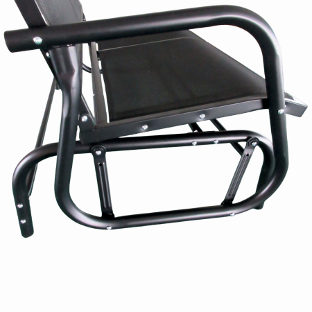 Banca pentru terasa/gradina din otel si plasa KLUGMEISTER KJF2379, dimensiuni 120x71x86 cm, culoare neagra [2]