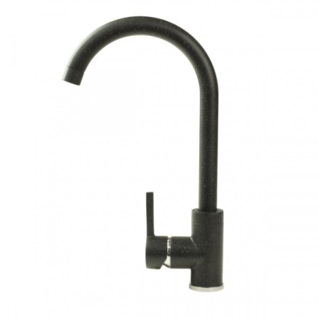 Chiuvete - Baterie Fleko FZXC-MD410, Negru, pentru bucatarie, monocomanda , cartus ceramic 40mm