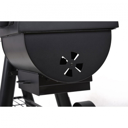 Gratar de gradina HECHT Sentinel, Bbq grill, din otel, pe carbune, rezistent la temperaturi inalte, dimensiuni 115x65x133 cm [3]