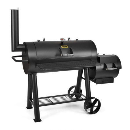 Grill-uri si gratare - Gratar de gradina HECHT Sentinel, Bbq grill, din otel, pe carbune, rezistent la temperaturi inalte, dimensiuni 115x65x133 cm