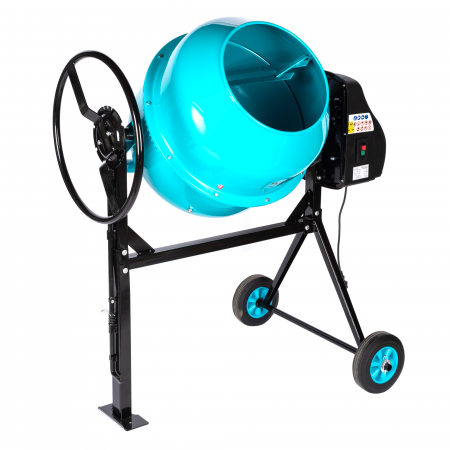 Betoniera Detoolz 180L, 1000W, cu roti si coroana de fonta [1]