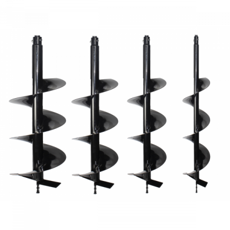 Motoburghie - SET Burghie pentru foreza pamant, 100mm, 150mm, 200mm, 250mm