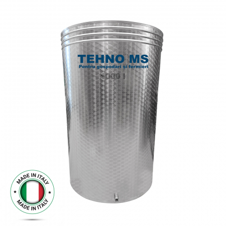 Aparate Uz Casnic - BUTOI DIN INOX ITALIA CU CAPAC FLOTANT BUSONAT 1000L  SI CANEA