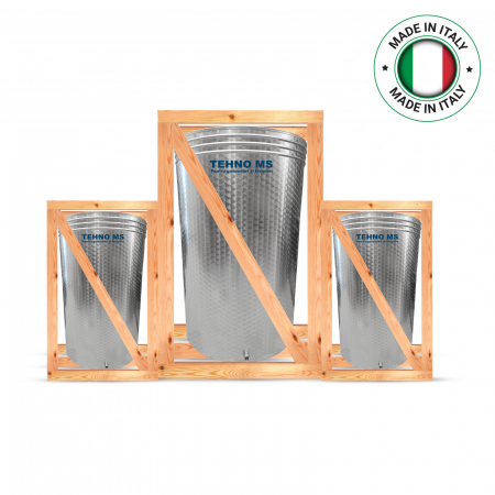 BUTOI DIN INOX ITALIA CU CAPAC FLOTANT BUSONAT 1000L  SI CANEA [4]
