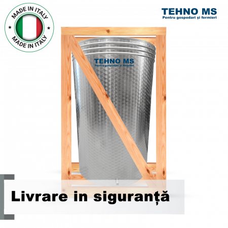 BUTOI DIN INOX ITALIA CU CAPAC FLOTANT BUSONAT 180L  SI CANEA [3]