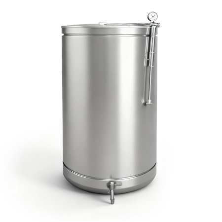 Butoaie - Butoi INOX 180 L cu capac flotant si canea