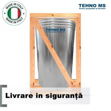 Butoi inox 300L cu capac flotant, supapă și pompă [3]
