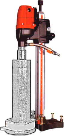 Masini de carotat - Cabel CSN-4N-BN Unitate antrenare carota, 1350W + Suport fara reglaj unghi, 104mm