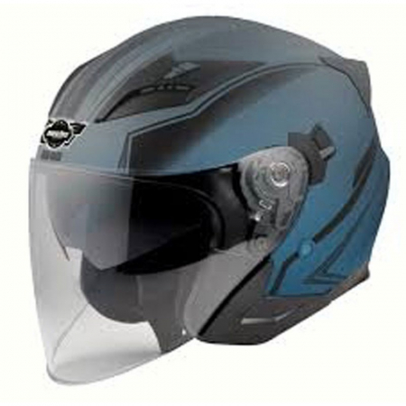Alte vehicule electrice - Casca moto scuter Hecht 52627 design modern bluemarin negru marimea xs