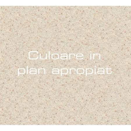 Chiuveta bucatarie compozit dreptunghiulara EcoStone ES-23-328, 2 cuve, bej, sifon inclus, marmura, 775 mm x 495 mm [1]