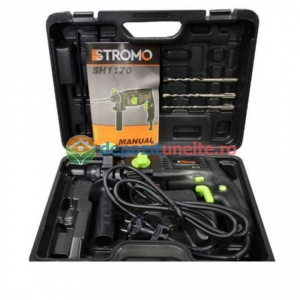 Ciocan rotopercutor 1170W, 3J + 3 Burghie, STROMO SH1170, Model 2019 [3]