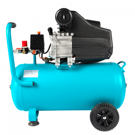 Compresor Detoolz 50L cu ulei, 1680 W, debit 206L/min, 8 bar, 2 prize de aer [1]