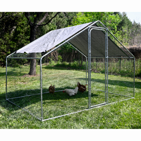 Cotet / tarc pentru pasari MESTERINO TOOLS MTGC-011, 3 x 2 x 1.95 m, otel galvanizat [2]
