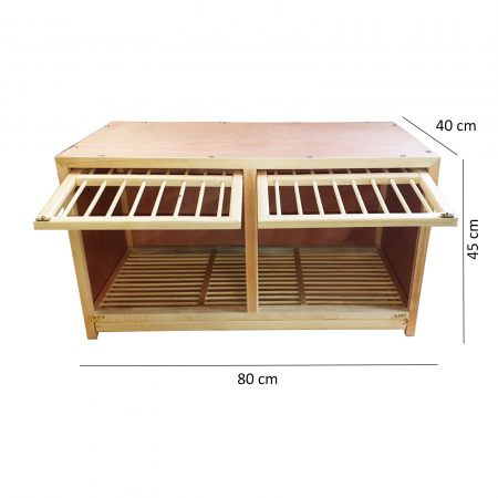 Cusca pentru porumbei din lemn V2 80*40*45cm [6]