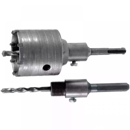 Import - Dedra Carota tip carbura cu adaptor SDS Plus si tija Hex, 80x55mm