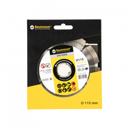Accesorii - Disc diamantat 115x1,8/1,2x10x22,23-9 Baumesser GF-2170