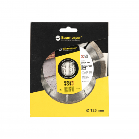Scule si echipamente - Disc diamantat BAUMESSER, GF-2171, diametru 125 x 1.8 / 1.2 x 8 x 22.23-10 mm, grosime 1.8 mm