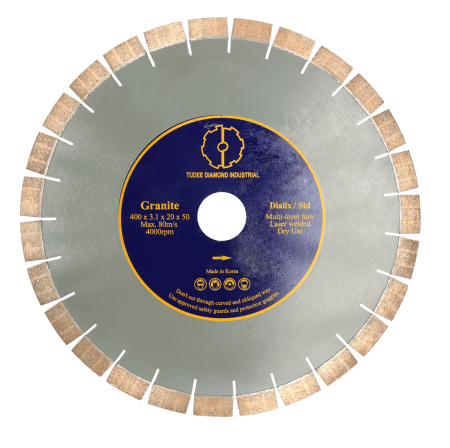 Discuri diamantate - Disc diamantat Tudee debitare granit, standard, 400x50x20x3.1mm, reductie